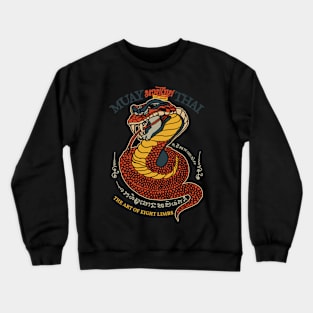 Vintage Muay Thai Tattoo Snake Crewneck Sweatshirt